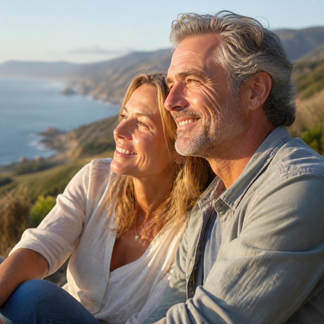 Active couple enjoying time outdoors